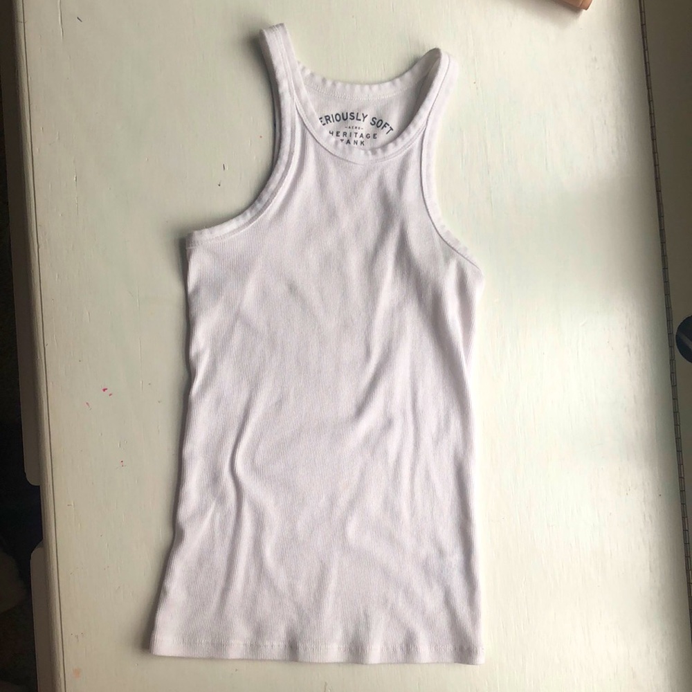 Aeropostale white high neck tank